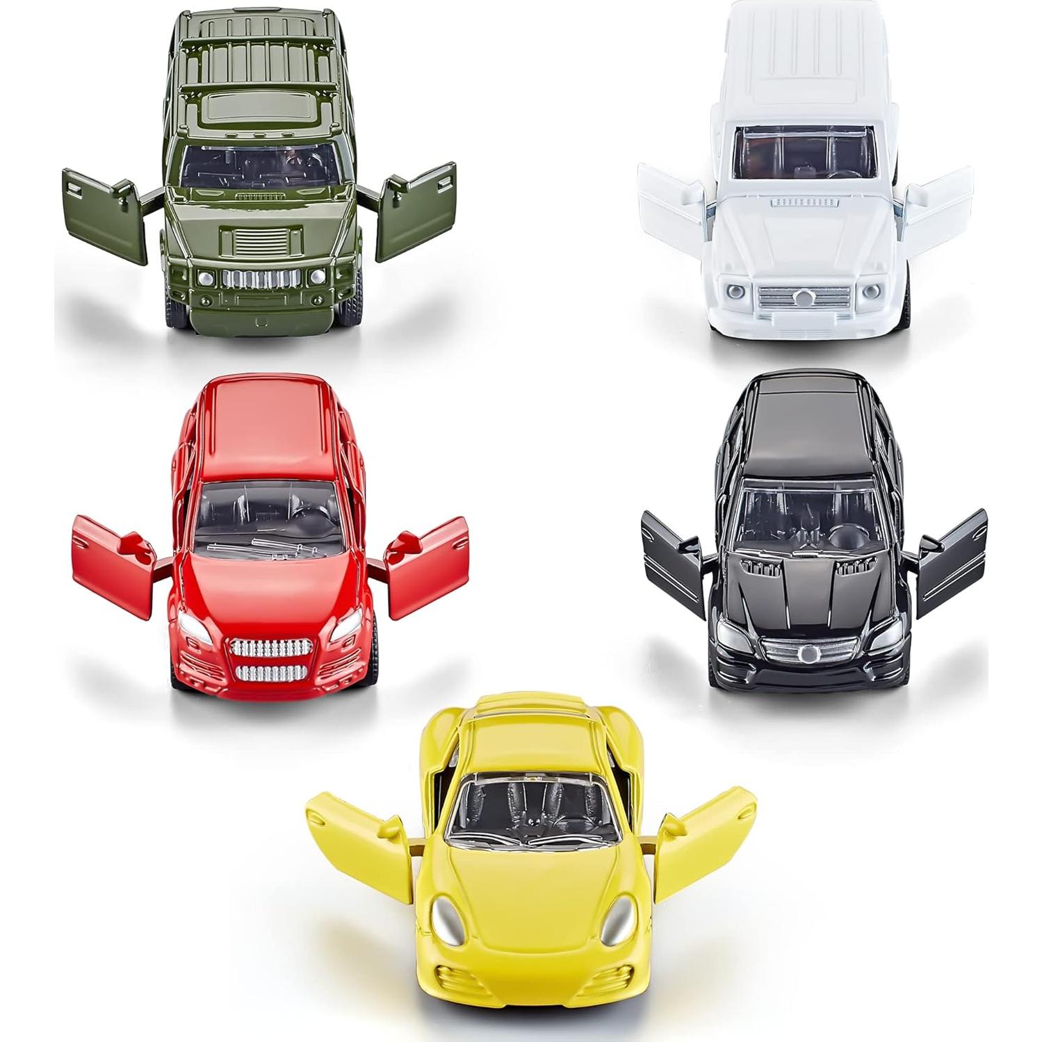 KIDAMI Juego de Coches de Metal Fundido 5 Piezas para Niños