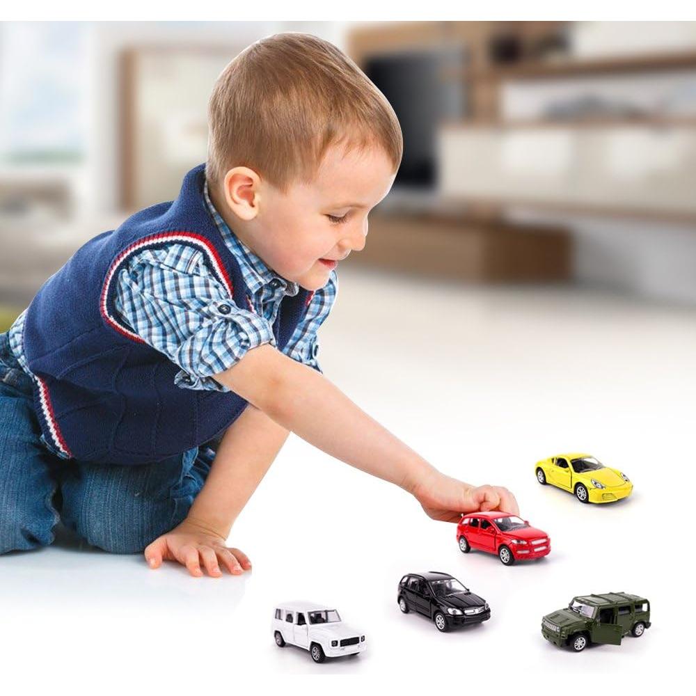 KIDAMI Juego de Coches de Metal Fundido 5 Piezas para Niños