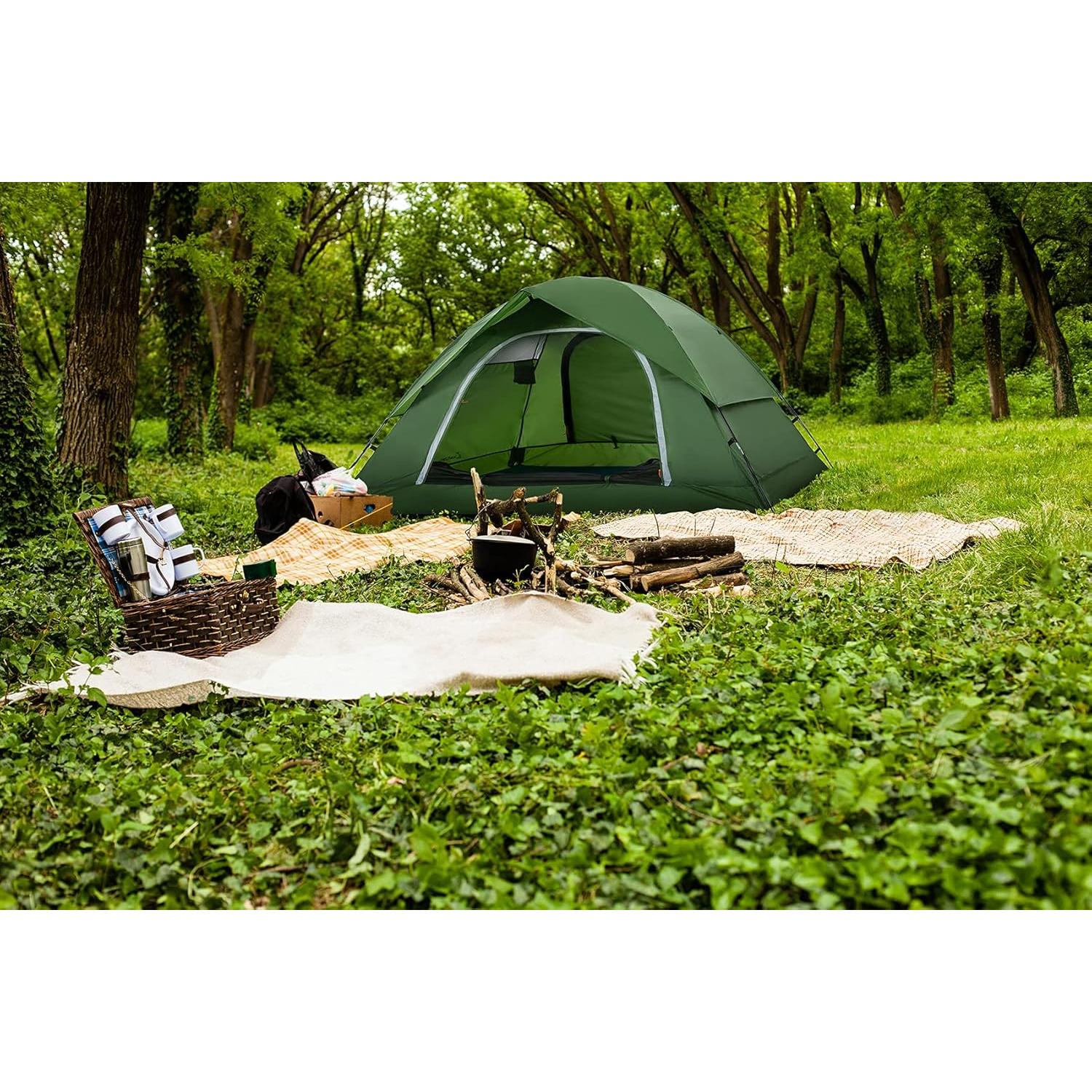 Tienda Camping Clostnature 2 Personas Impermeable Fácil Montaje