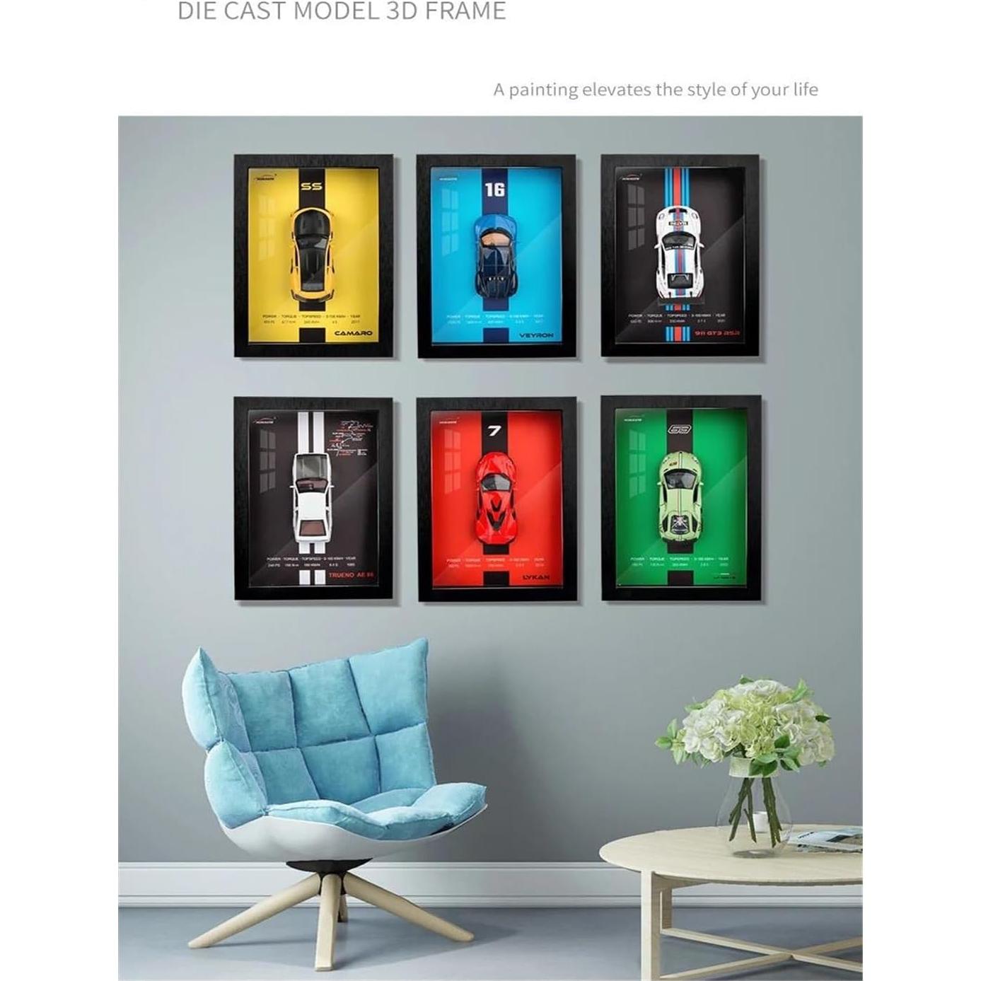 Modelo Coche Deportivo SHAYANZI 1:32 Blanco Decorativo