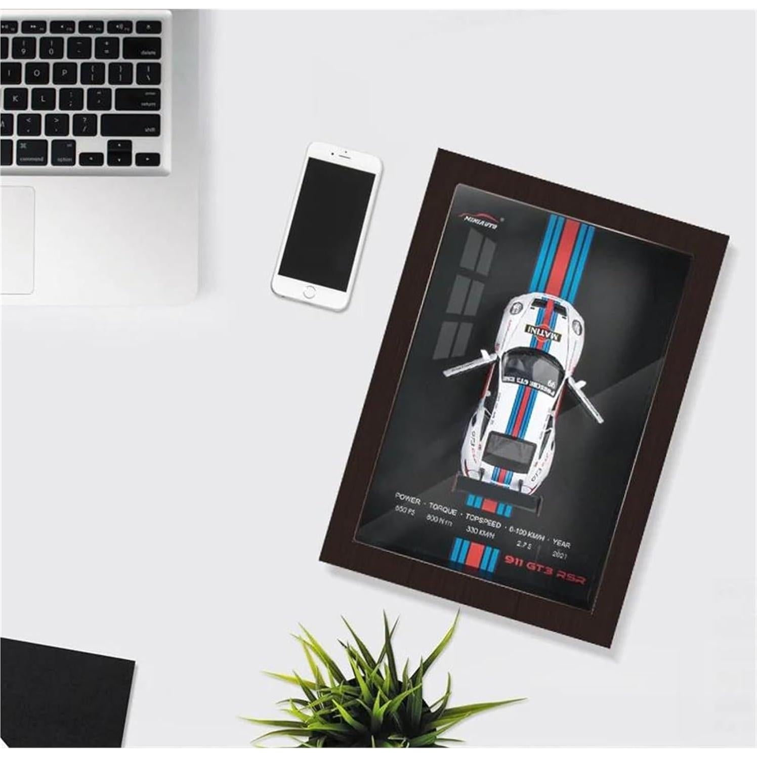 Modelo Coche Deportivo SHAYANZI 1:32 Blanco Decorativo