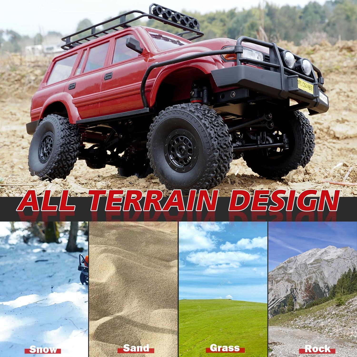 Caminón RC WPL C54-1 4x4 1/16 Off Road Rojo