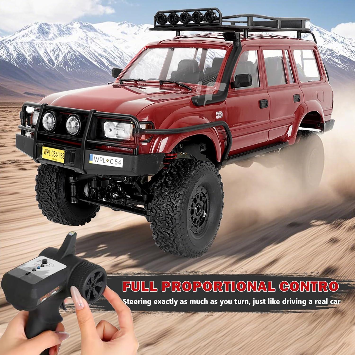 Caminón RC WPL C54-1 4x4 1/16 Off Road Rojo