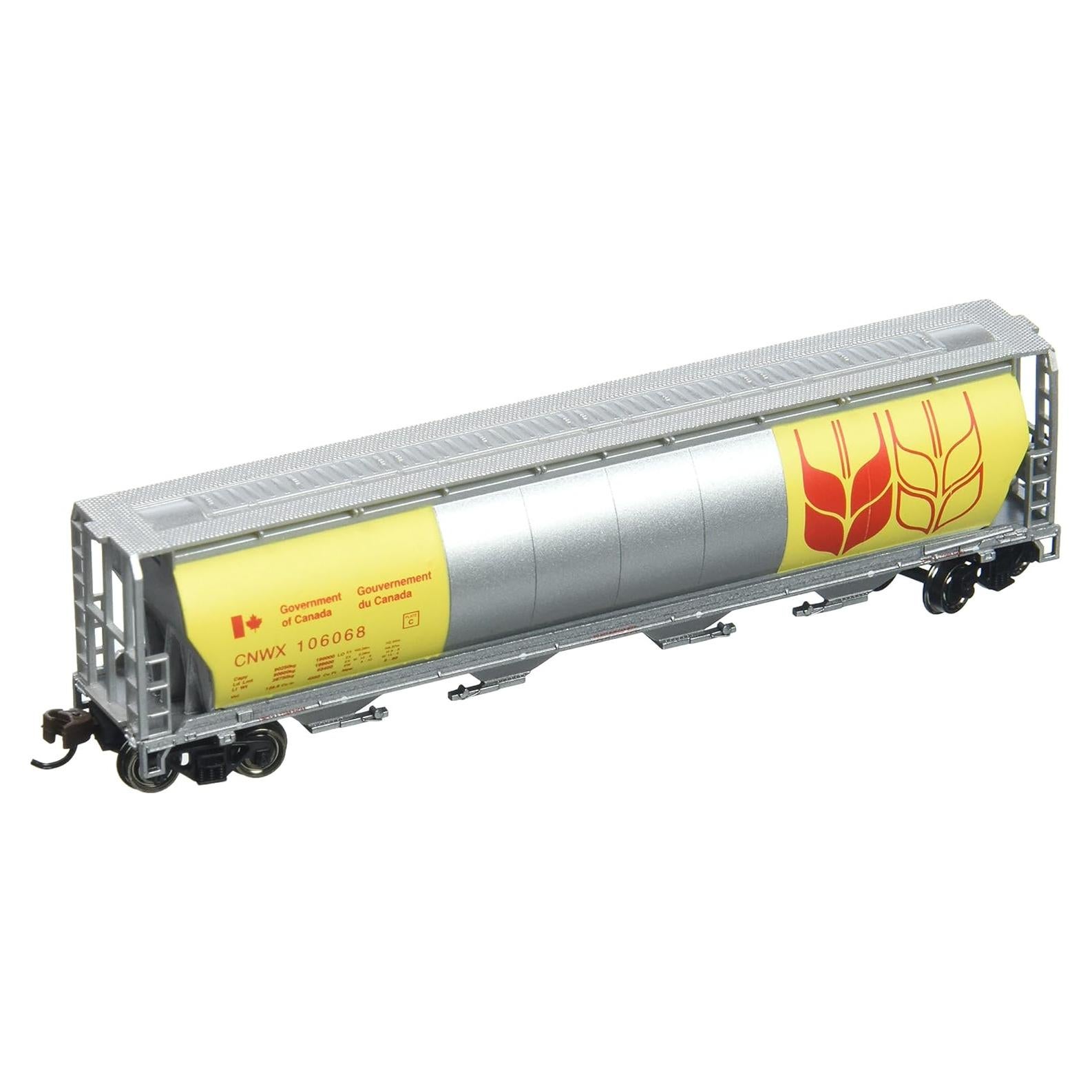 Vagón Hopper Cilíndrico Bachmann Escala N 4-Bay Detallado