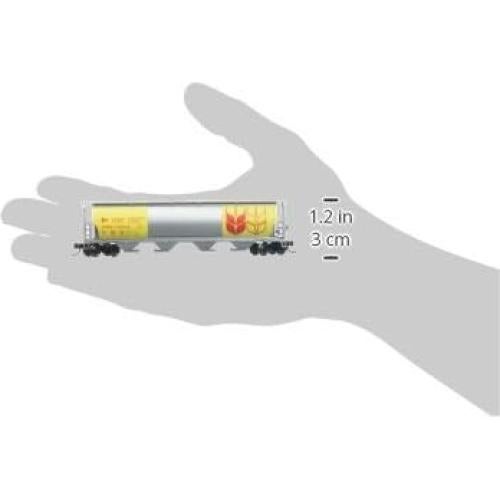 Vagón Hopper Cilíndrico Bachmann Escala N 4-Bay Detallado