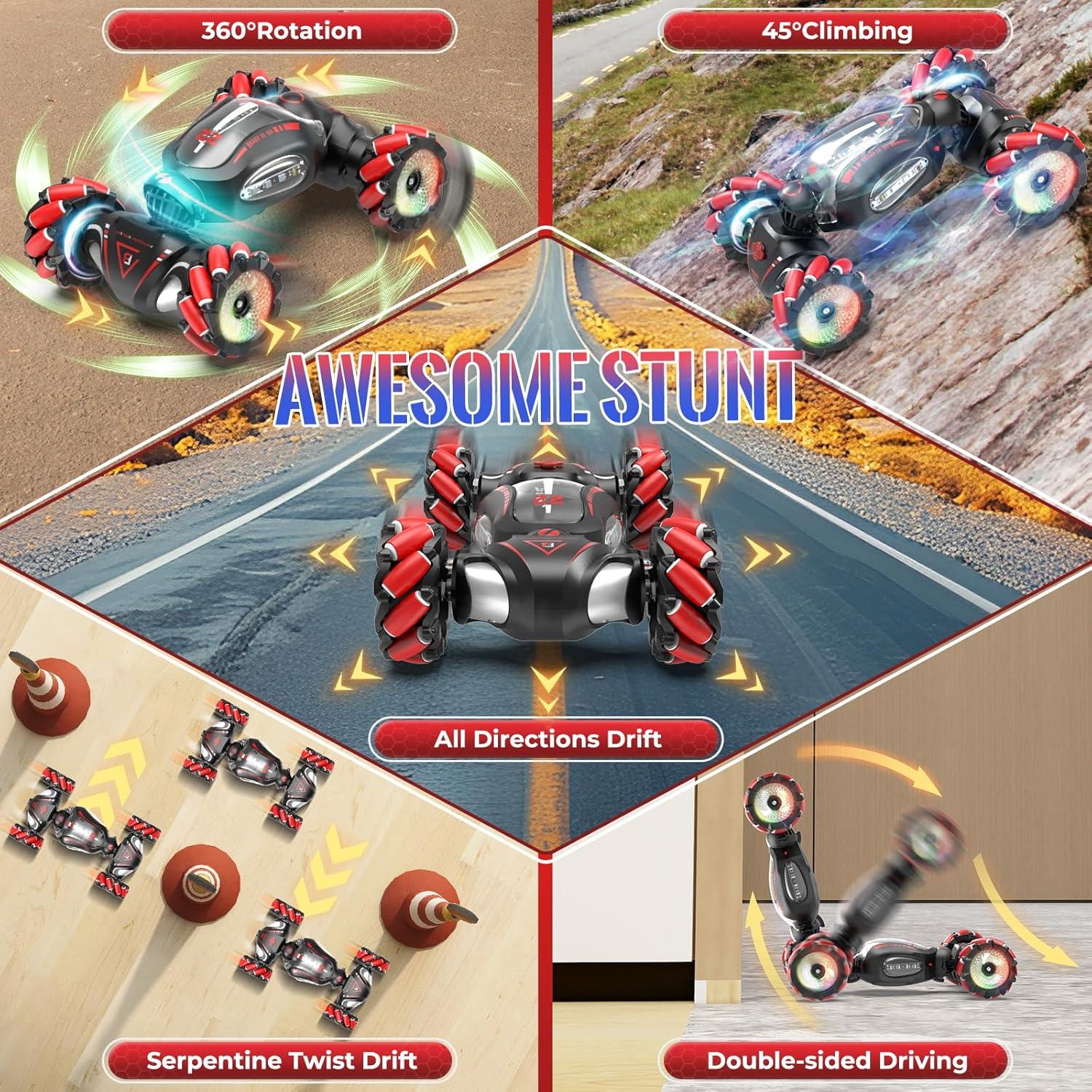 Coche Acrobático RC Fosgoit 4WD 30KM/H Luz y Música