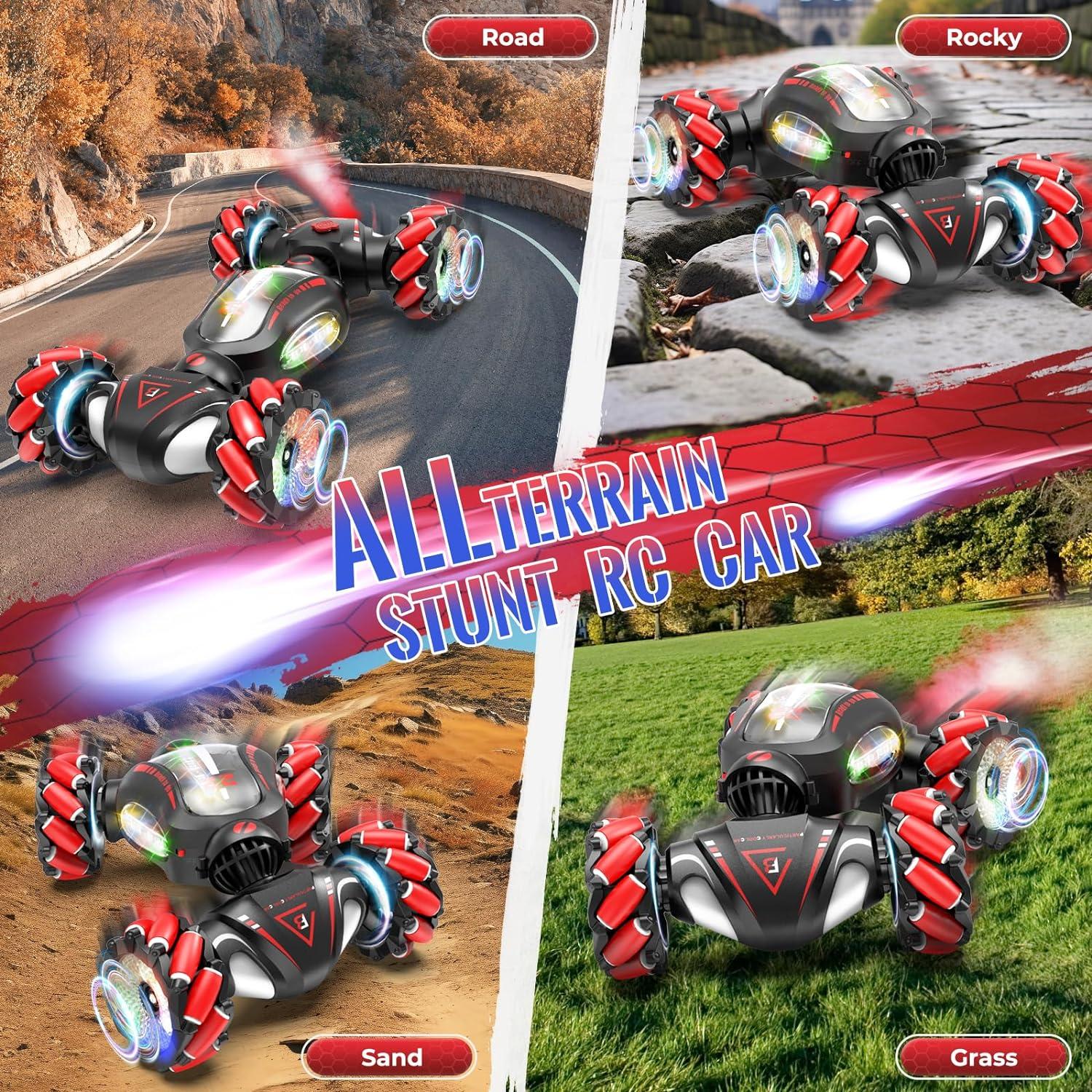 Coche Acrobático RC Fosgoit 4WD 30KM/H Luz y Música