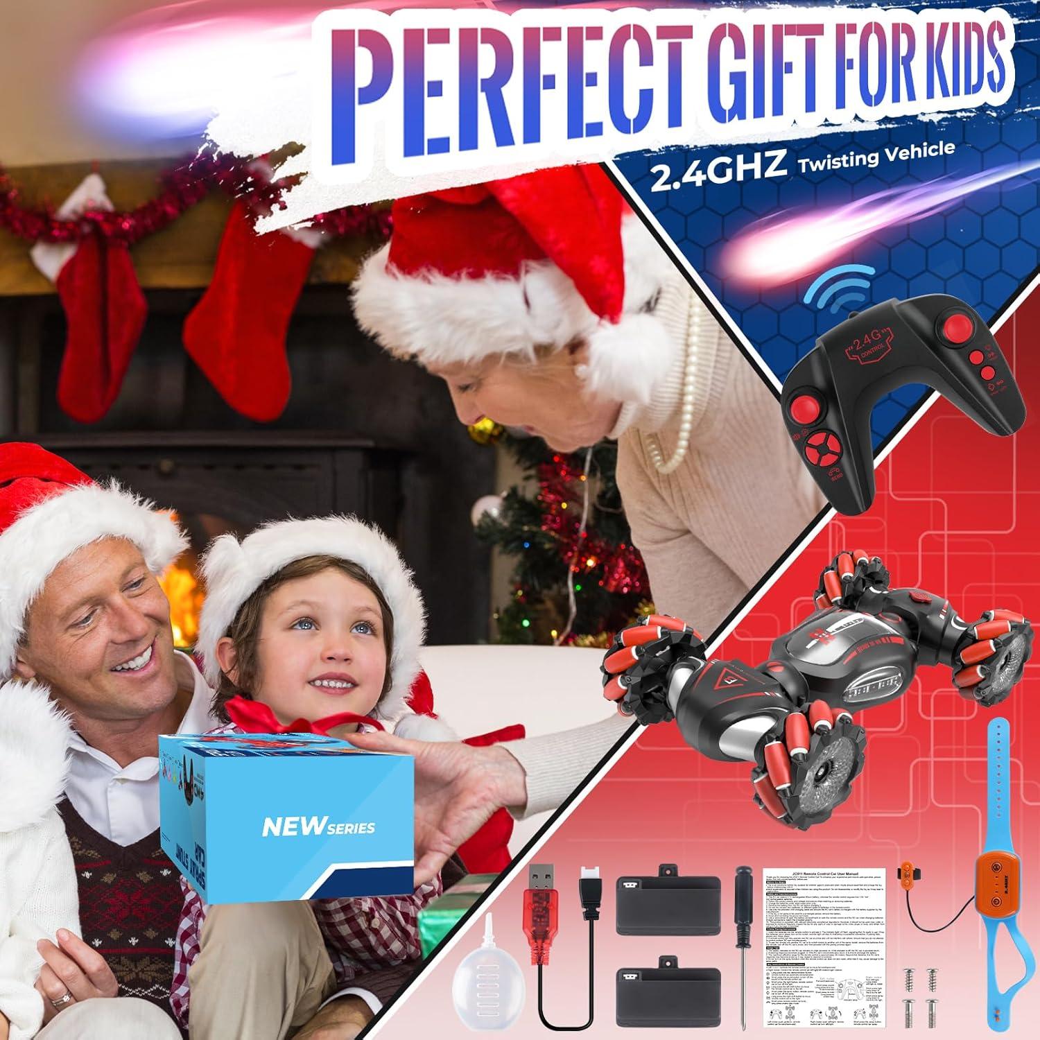 Coche Acrobático RC Fosgoit 4WD 30KM/H Luz y Música