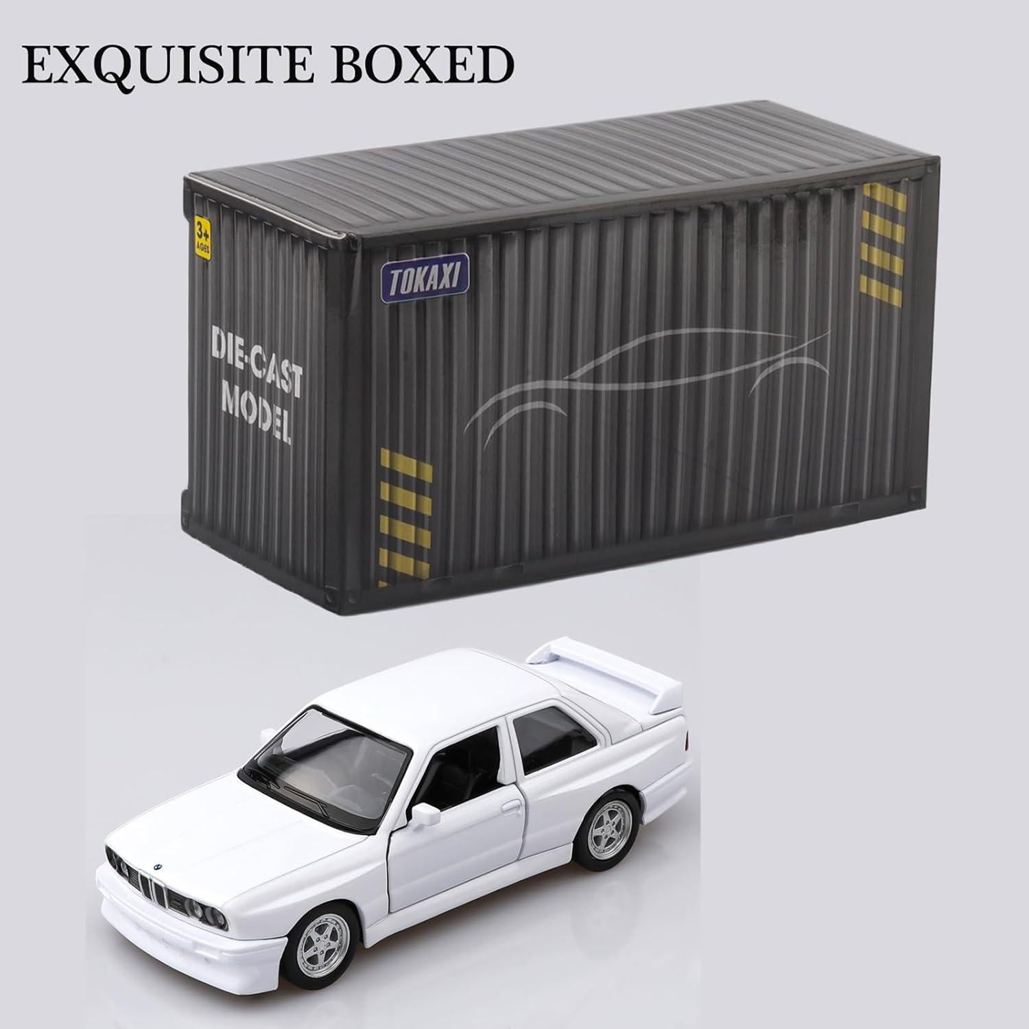 Coche de metal a escala 1/36 BMW M3 1987 retroceso