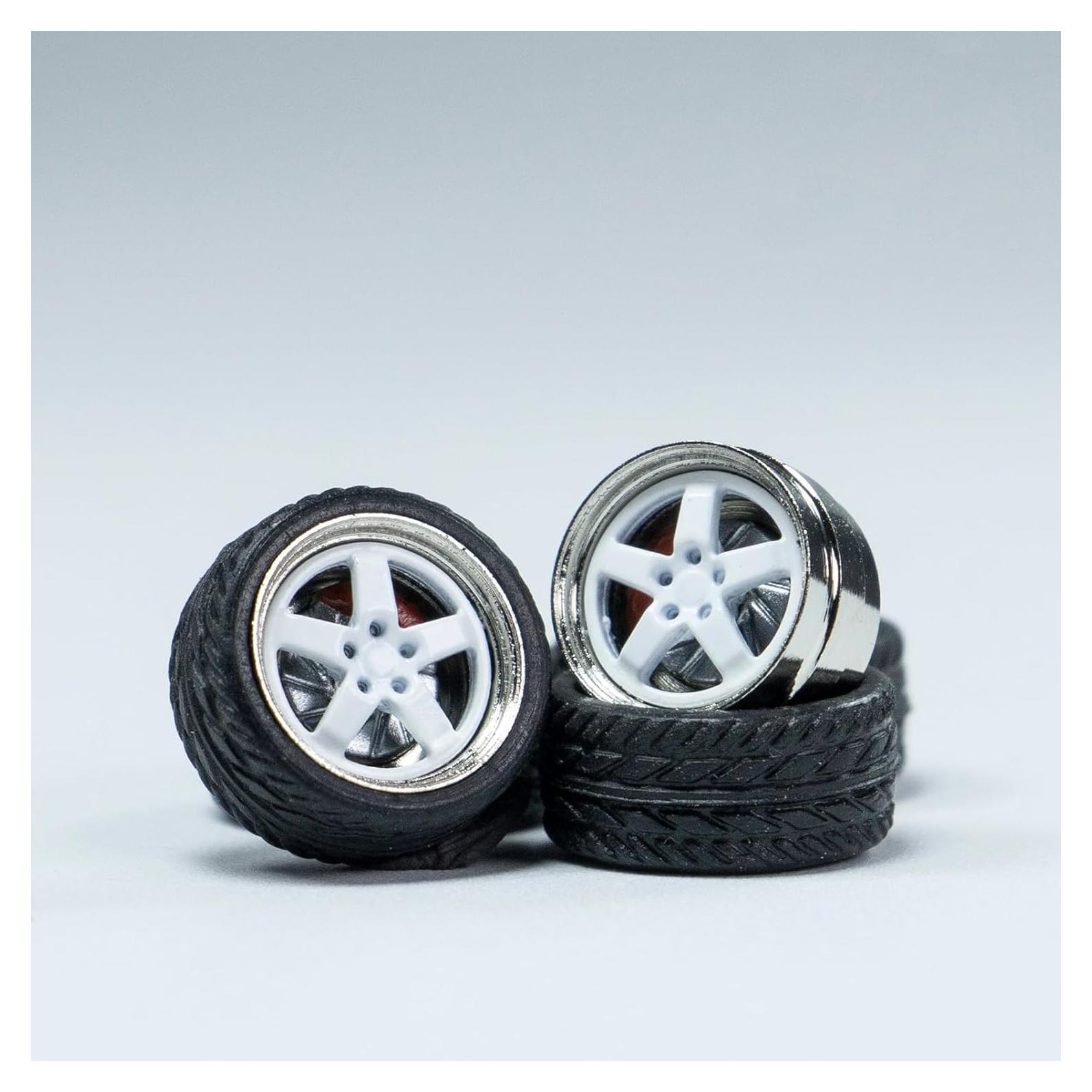 Juego de Ruedas CHENZHIZHAO 1:64 para Modificación DIY