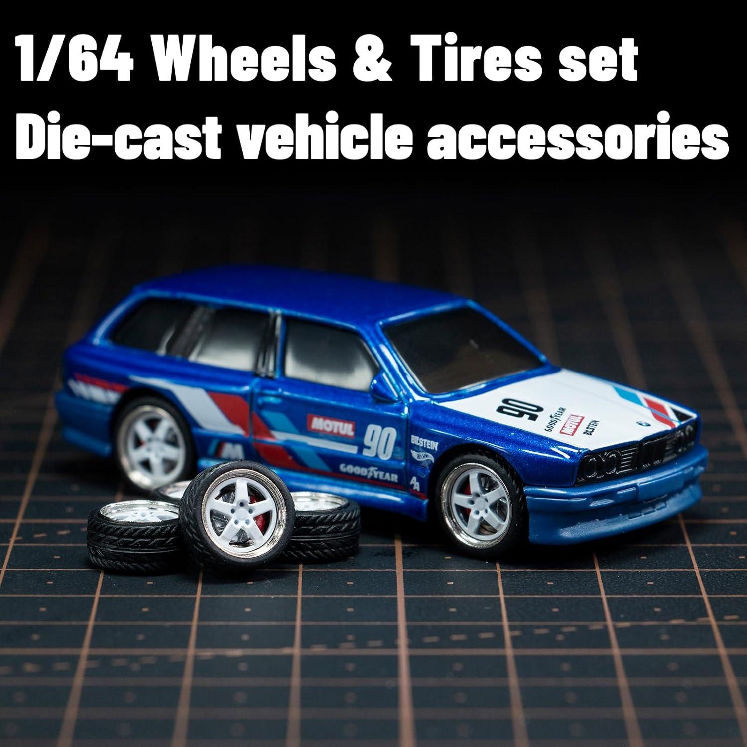 Juego de Ruedas CHENZHIZHAO 1:64 para Modificación DIY