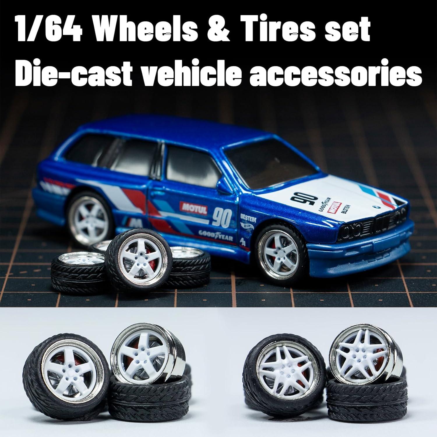 Juego de Ruedas CHENZHIZHAO 1:64 para Modificación DIY