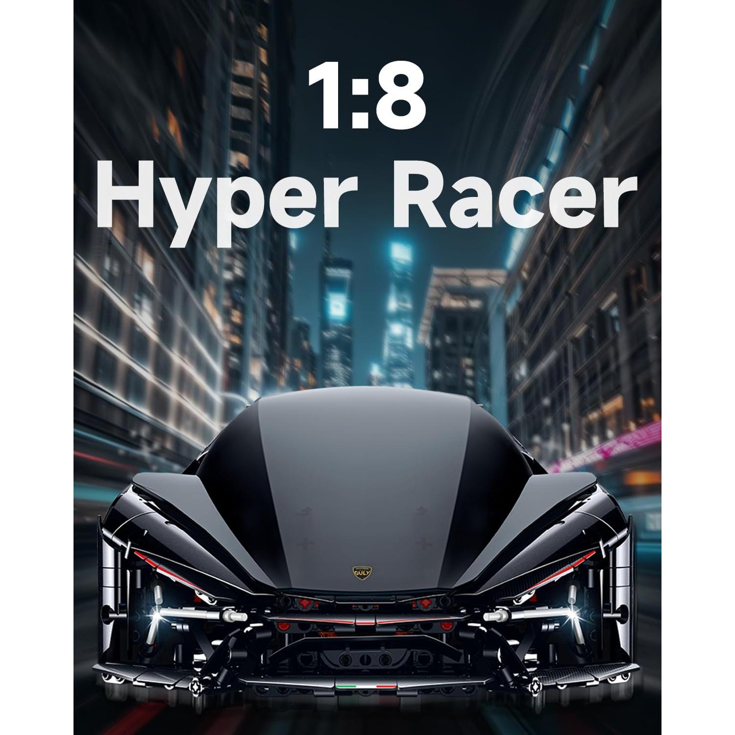 Set de Supercoche de Construcción Jintongbao 10644 2884 Piezas