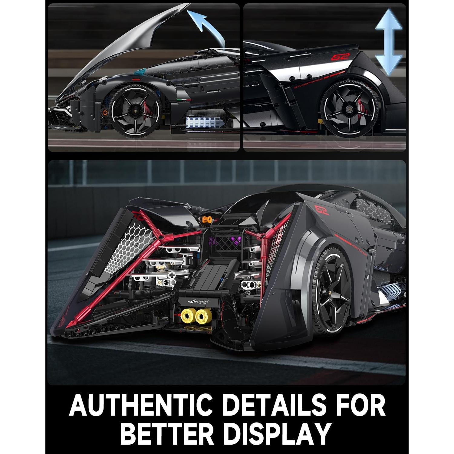 Set de Supercoche de Construcción Jintongbao 10644 2884 Piezas