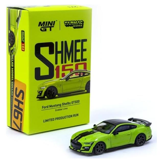 Coche Diecast Shelby GT500 1/64 Verde True Scale