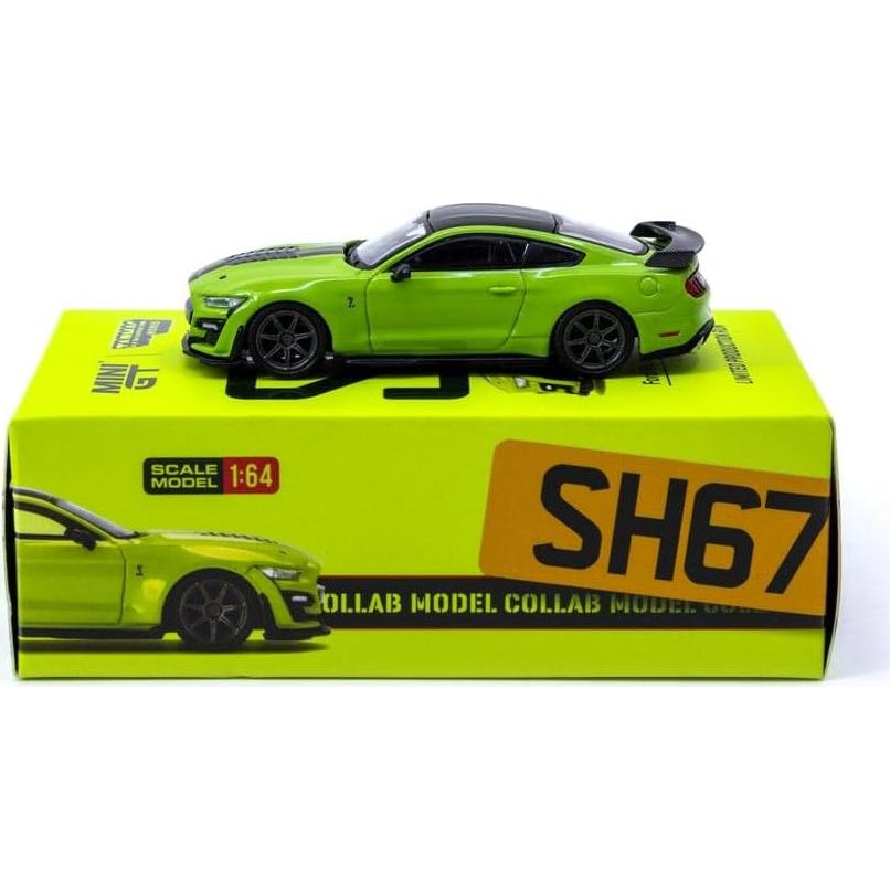 Coche Diecast Shelby GT500 1/64 Verde True Scale