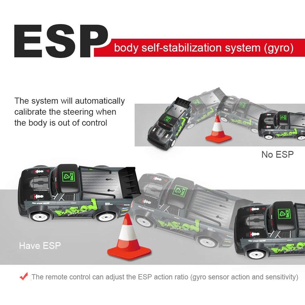 Coche RC Fisca 1/16 4WD Alta Velocidad 32.19 KM/H