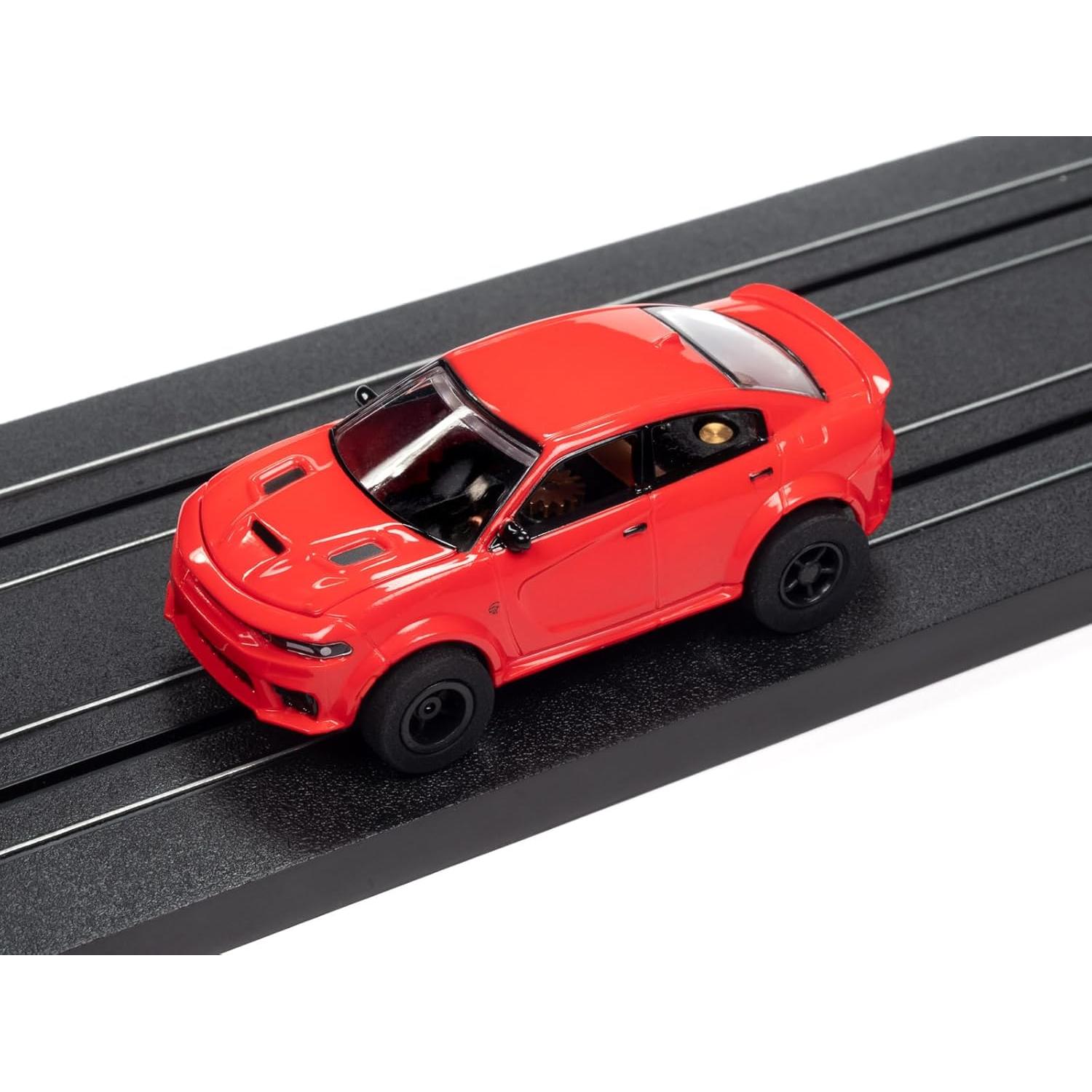 Auto Slot Car Round2 Dodge Charger Hellcat Escala HO