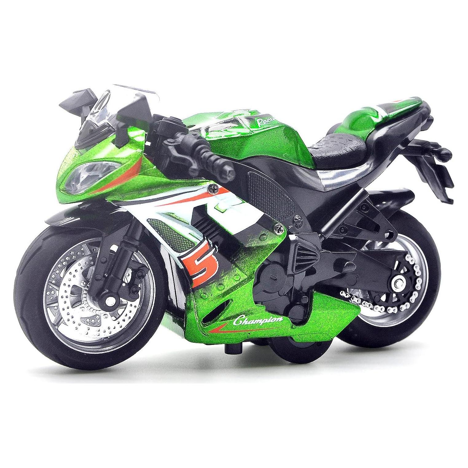 Motocicleta de Juguete BOBUEXER Verde con Luz y Sonido