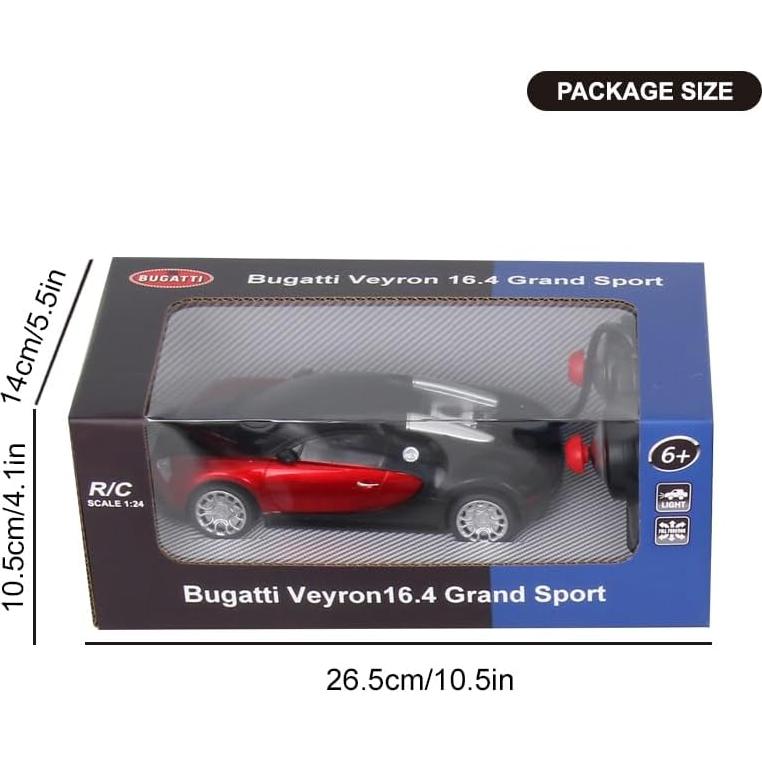 Coche RC Vinie Bugatti Veyron 1:24 con Luces LED