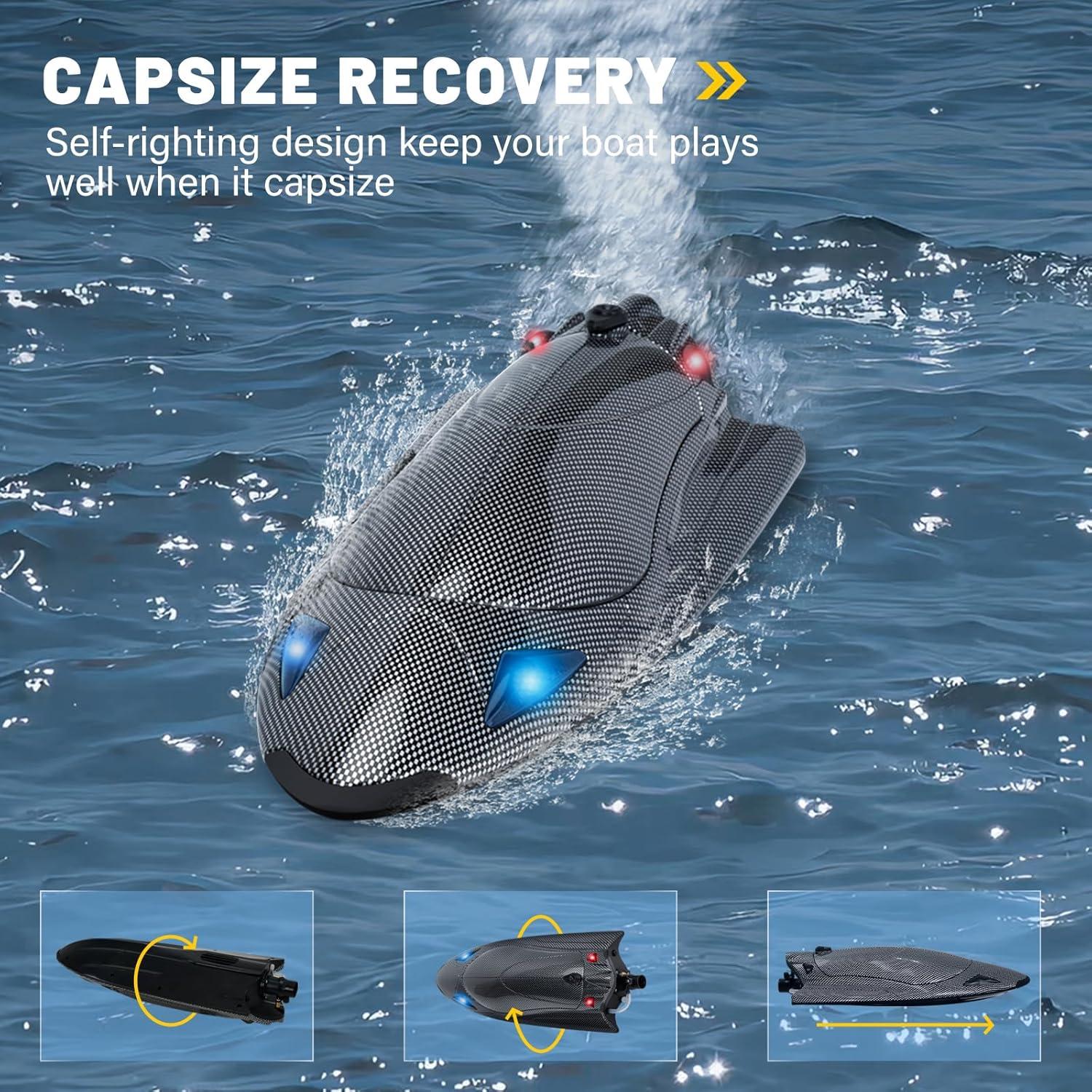 Barco RC YIDOFJ Speed King 34cm Sin Escobillas LED