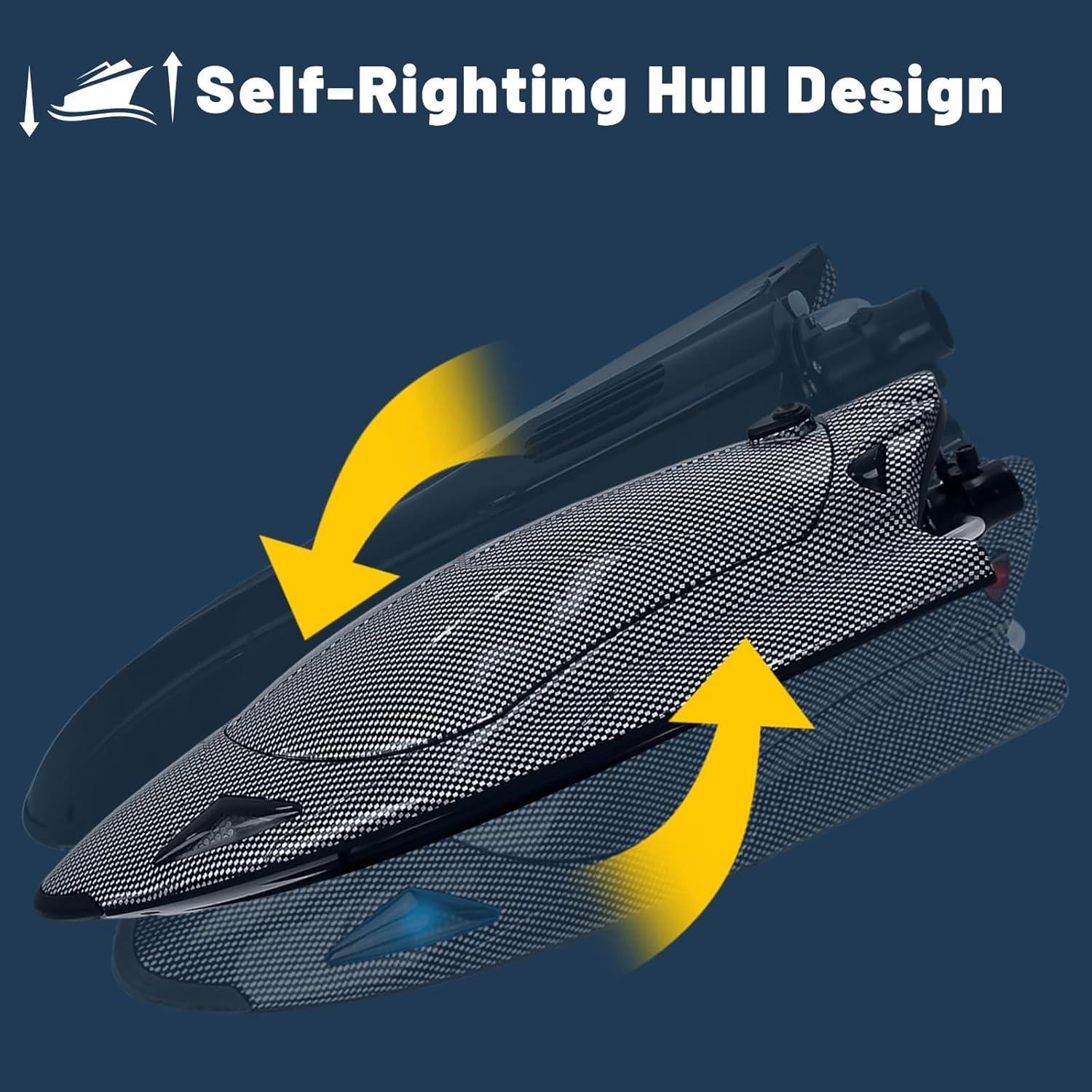 Barco RC YIDOFJ Speed King 34cm Sin Escobillas LED