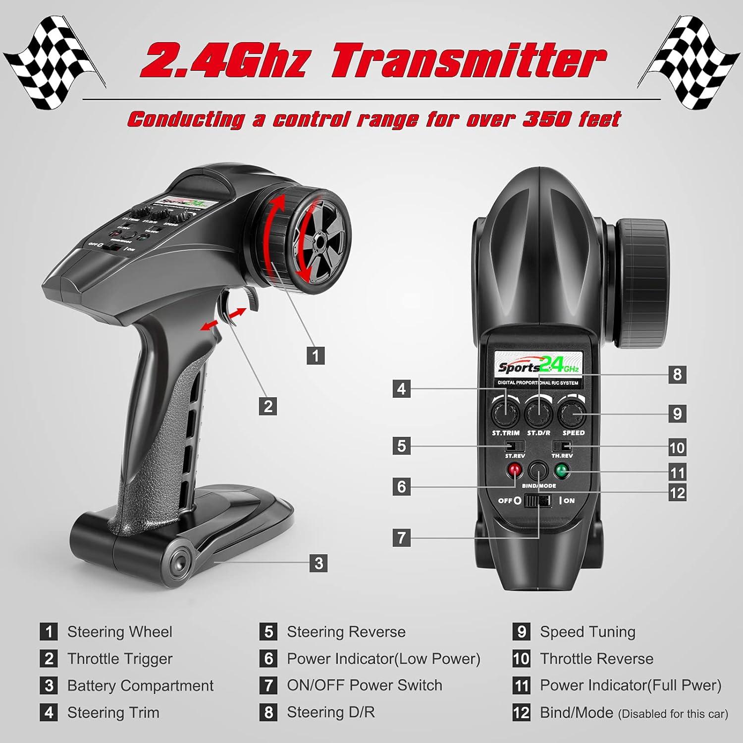Coche RC 4WD Haiboxing 18859A 48 km/h Todo Terreno