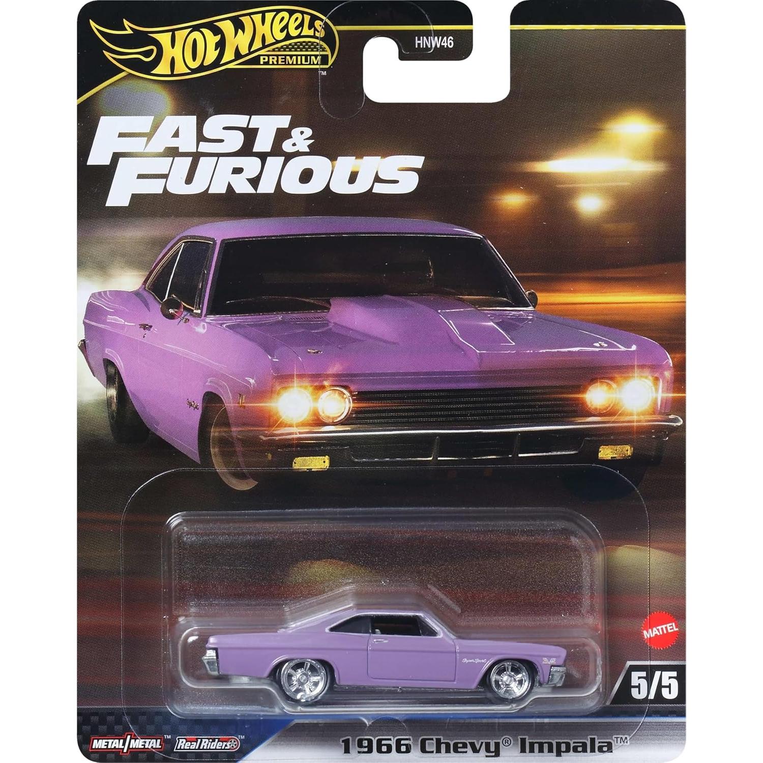 Hot Wheels Coche de Metal Fundido Rápido y Furioso 1:64