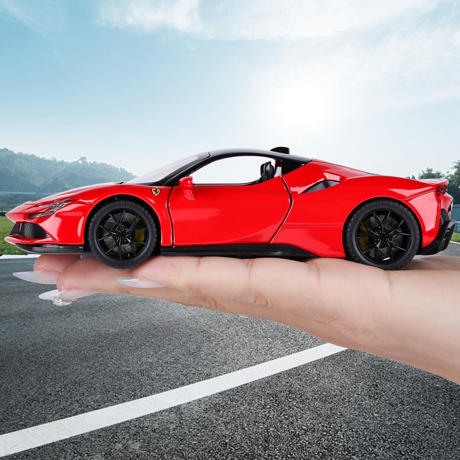 Coche de Juguete SF90 Rojo 1:32 con Luz y Sonido