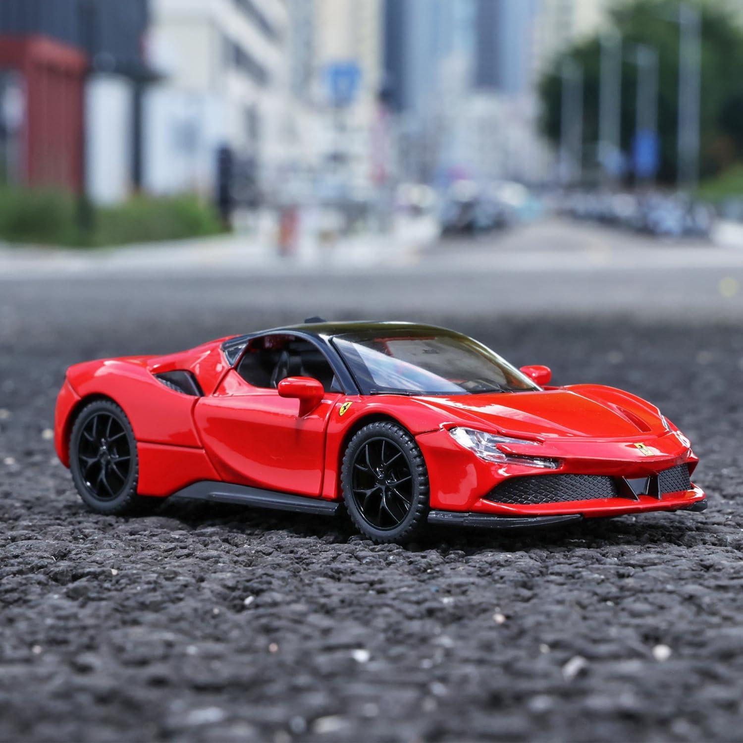 Coche de Juguete SF90 Rojo 1:32 con Luz y Sonido