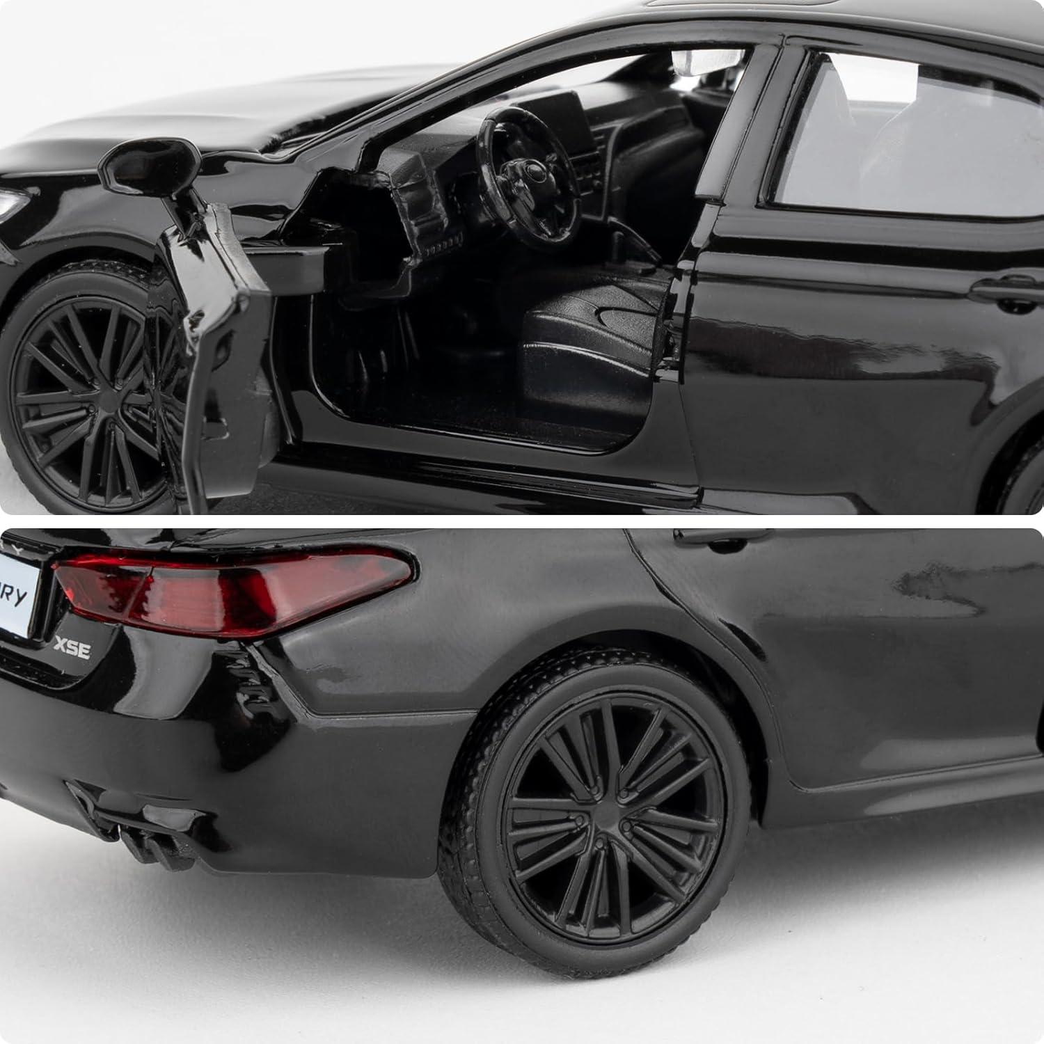 Coche Diecast Camry XSE LOVEPOSELY 1:36 Retroceso Negro