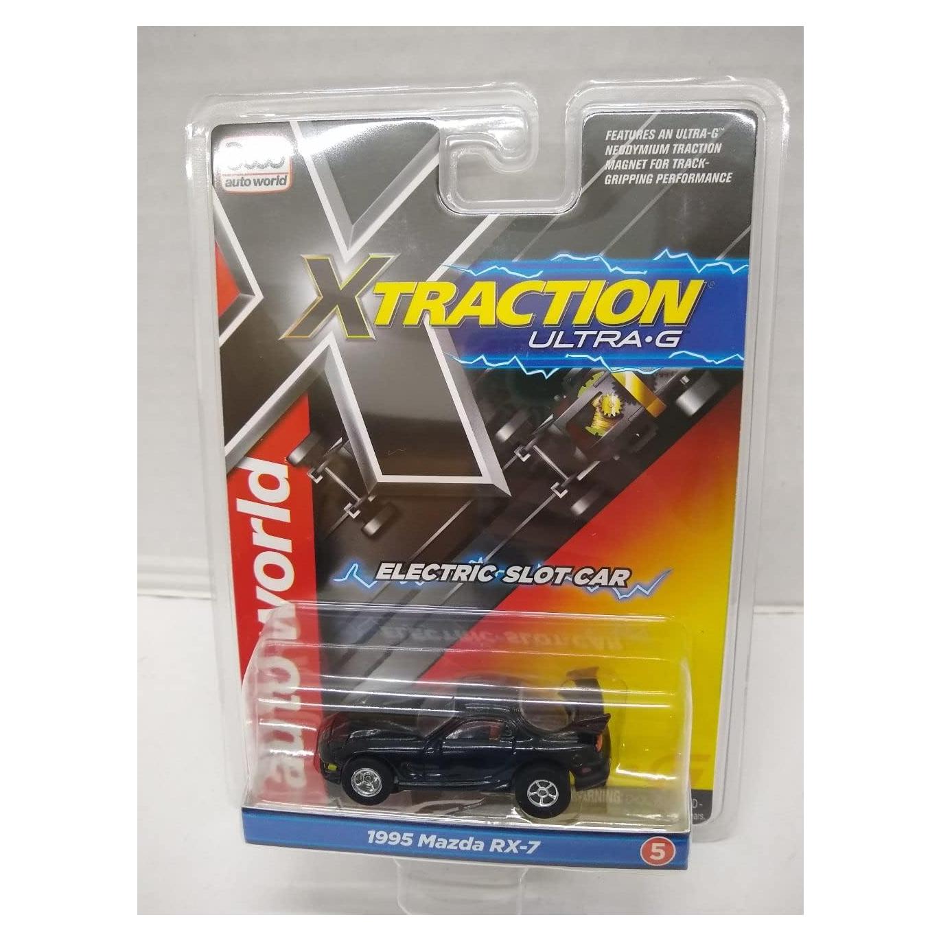 Coche de Slot Eléctrico Auto World Mazda RX-7 HO Negro