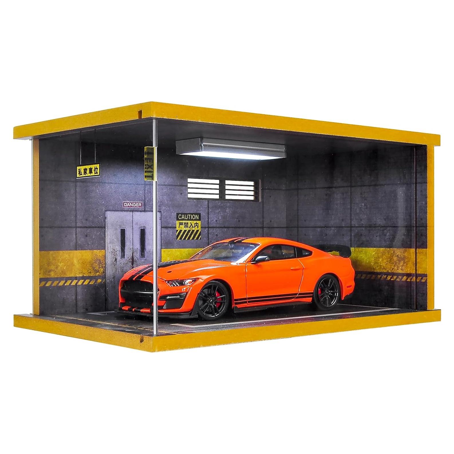 Estuche de exhibición Hot Wheels modelo garaje LED 1/24