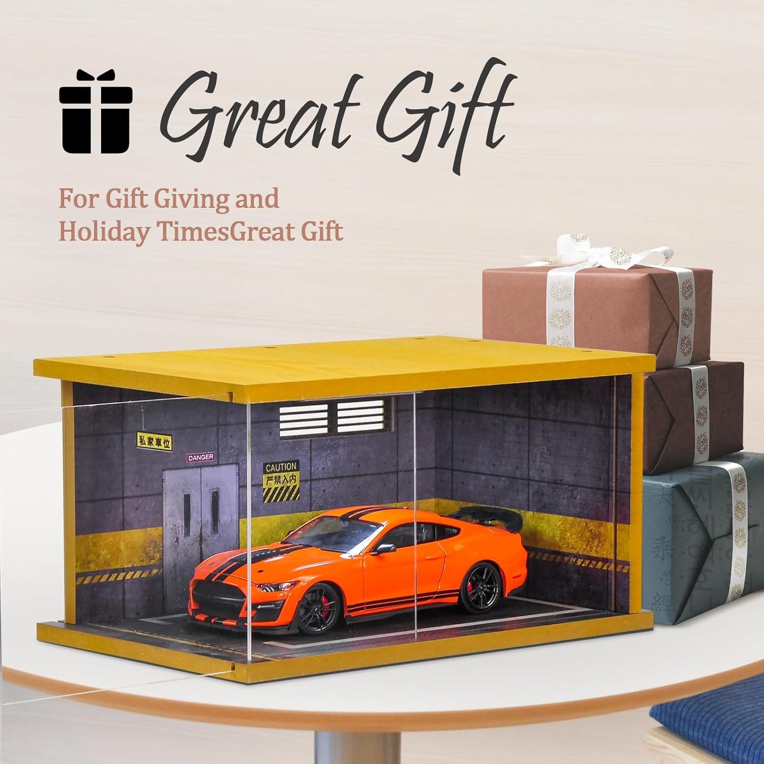 Estuche de exhibición Hot Wheels modelo garaje LED 1/24