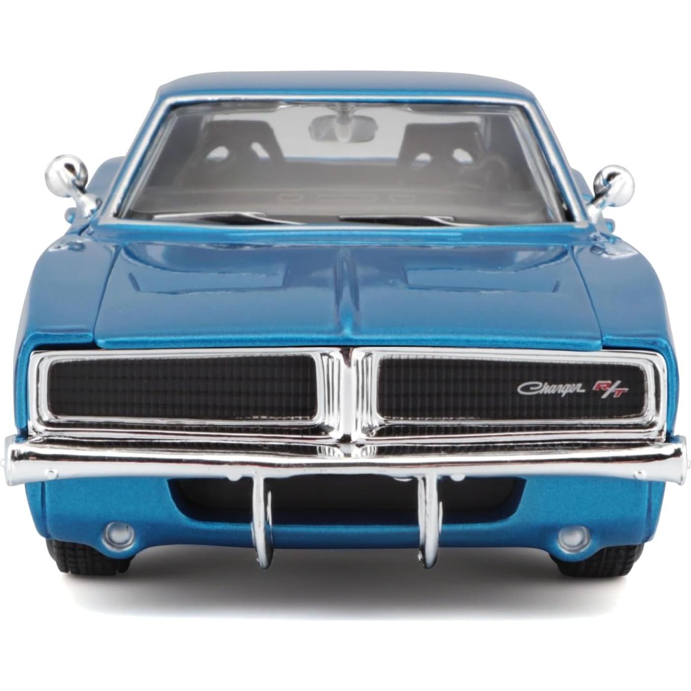 Maisto Dodge Charger R/T 1969 Azul 1:25 Diecast Abre Puertas