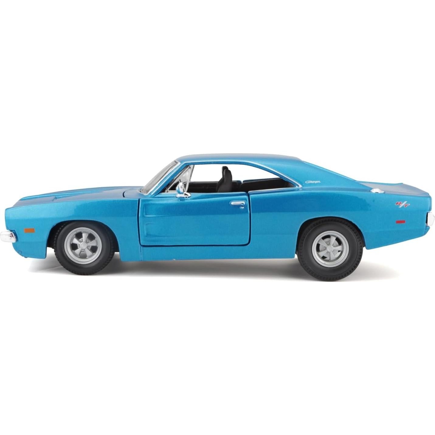 Maisto Dodge Charger R/T 1969 Azul 1:25 Diecast Abre Puertas