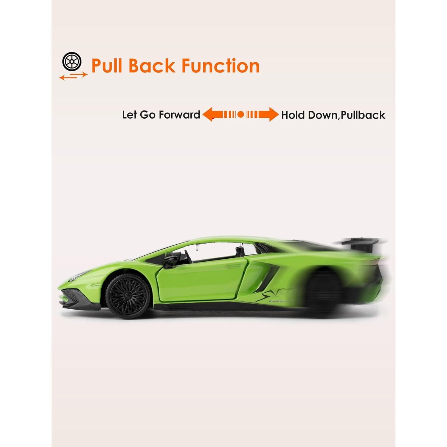 Coche de colección LOVEPOSELY Lambo LP750-4 SV Verde 1:36