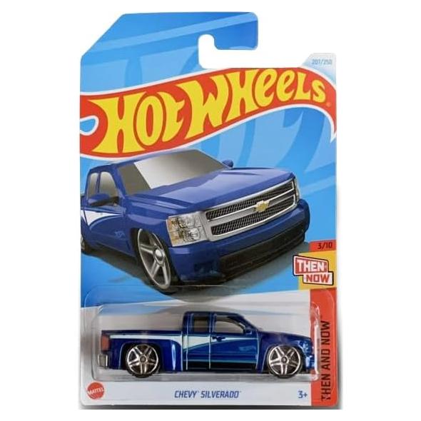 Coche de Juguete Die-Cast Hot Wheels Chevy Silverado Azul 1:64