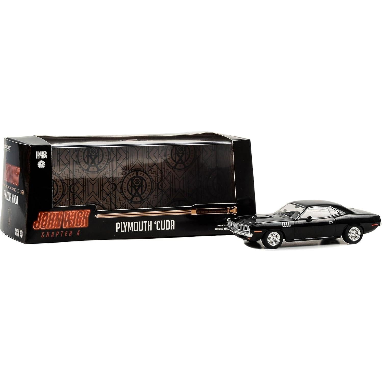 Modelo Coche Diecast 1971 Plymouth Barracuda Greenlight 1/43