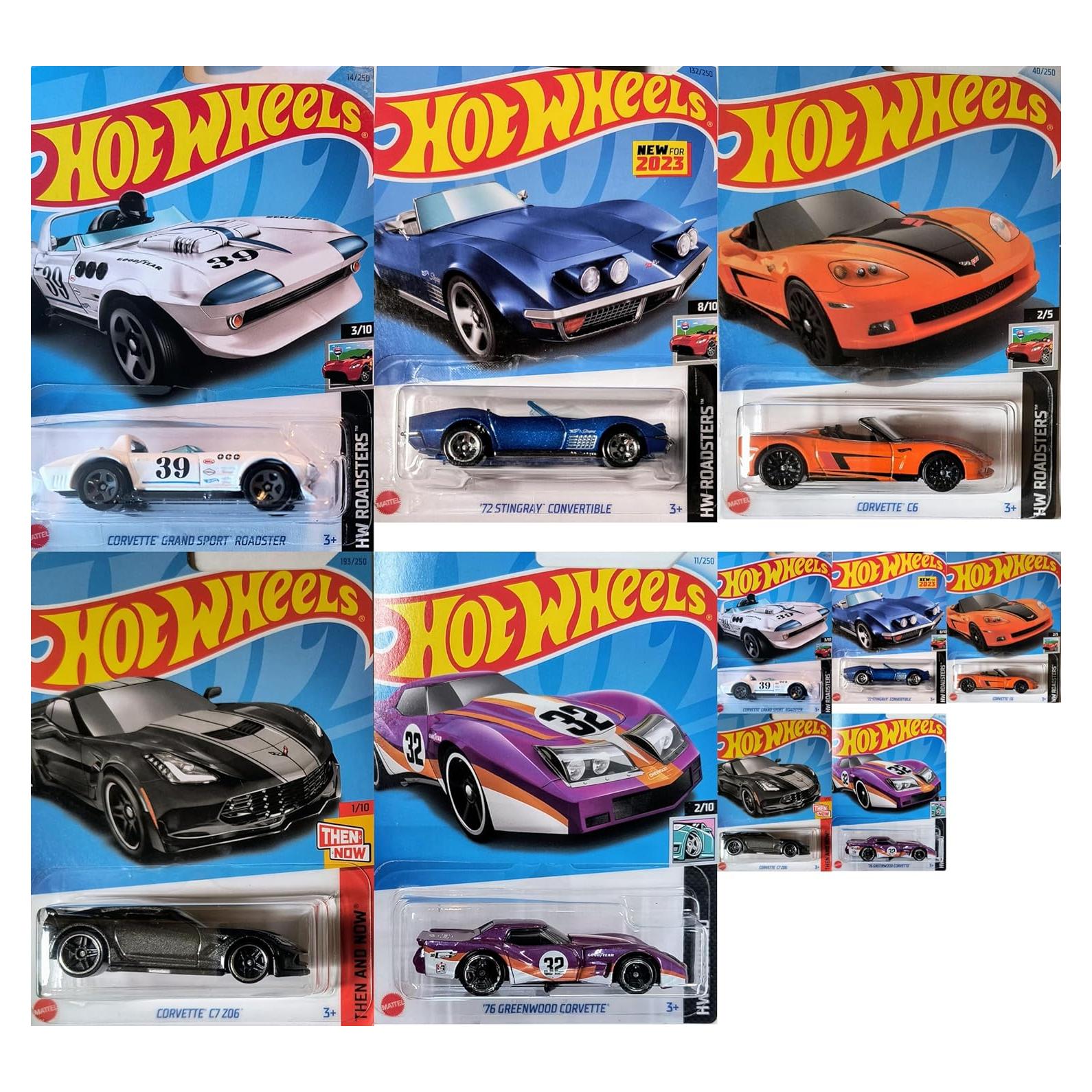 Hot Wheels 5-Pack Mattel Corvette 2020 Elkhart Lake Azul 1/64