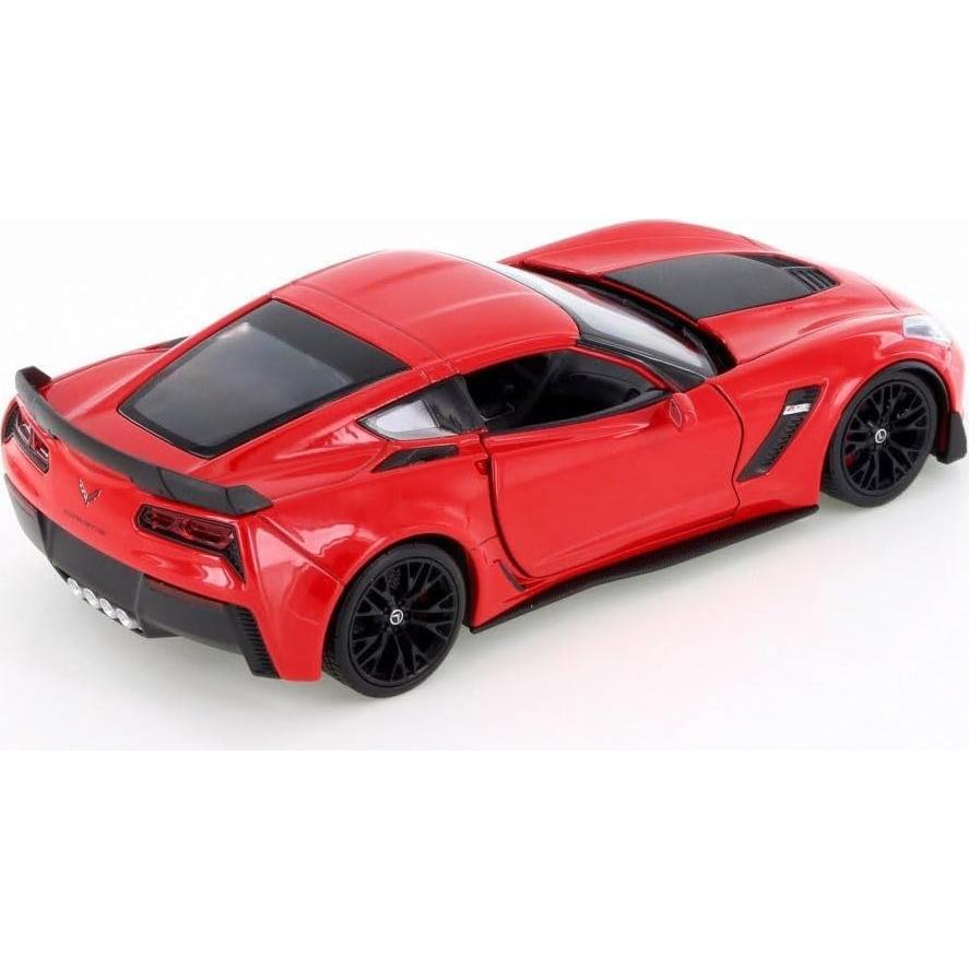 Modelo Coche Diecast 1:24 Welly Chevrolet Corvette Z06 Rojo