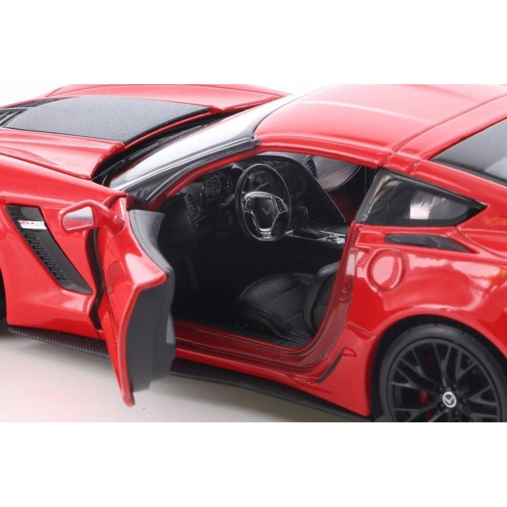 Modelo Coche Diecast 1:24 Welly Chevrolet Corvette Z06 Rojo