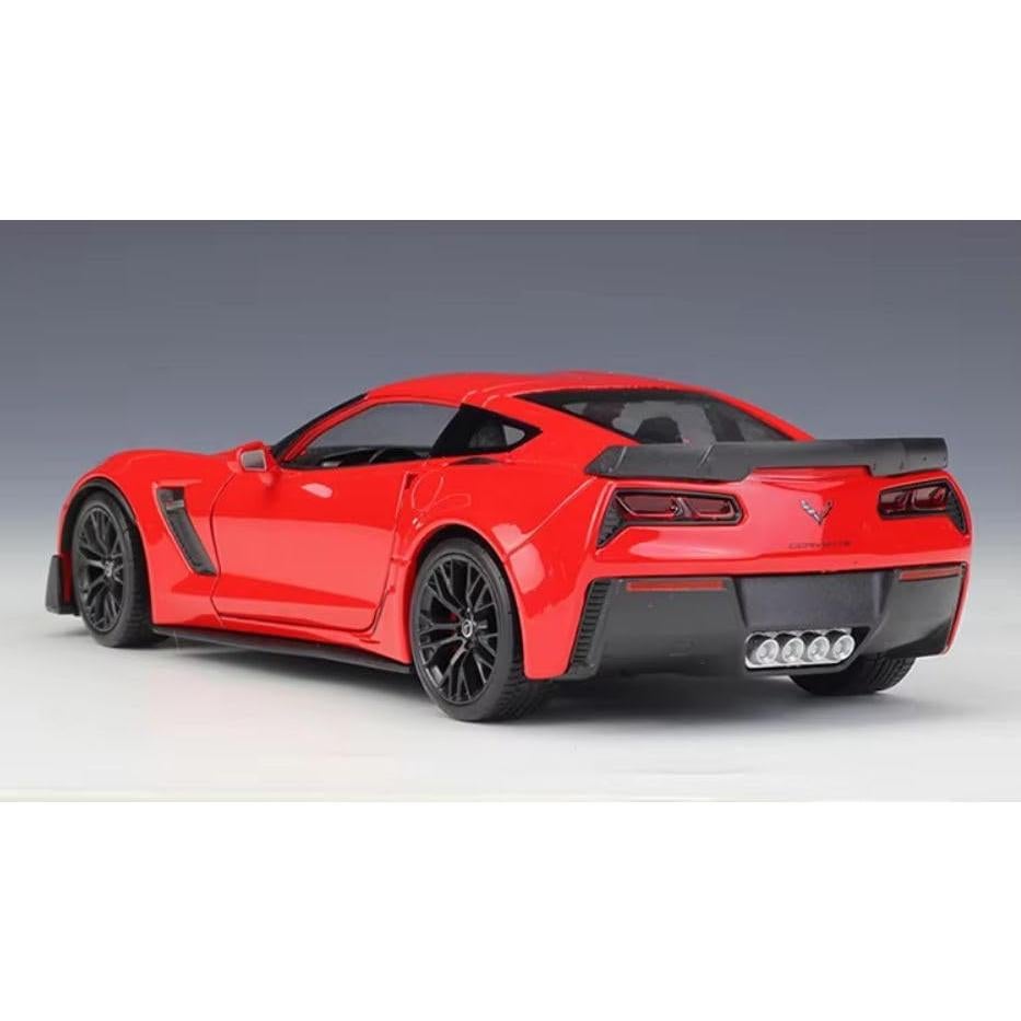 Modelo Coche Diecast 1:24 Welly Chevrolet Corvette Z06 Rojo
