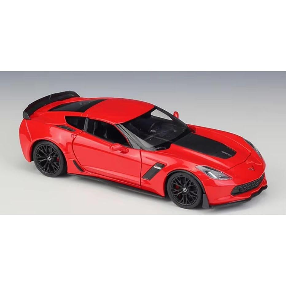 Modelo Coche Diecast 1:24 Welly Chevrolet Corvette Z06 Rojo