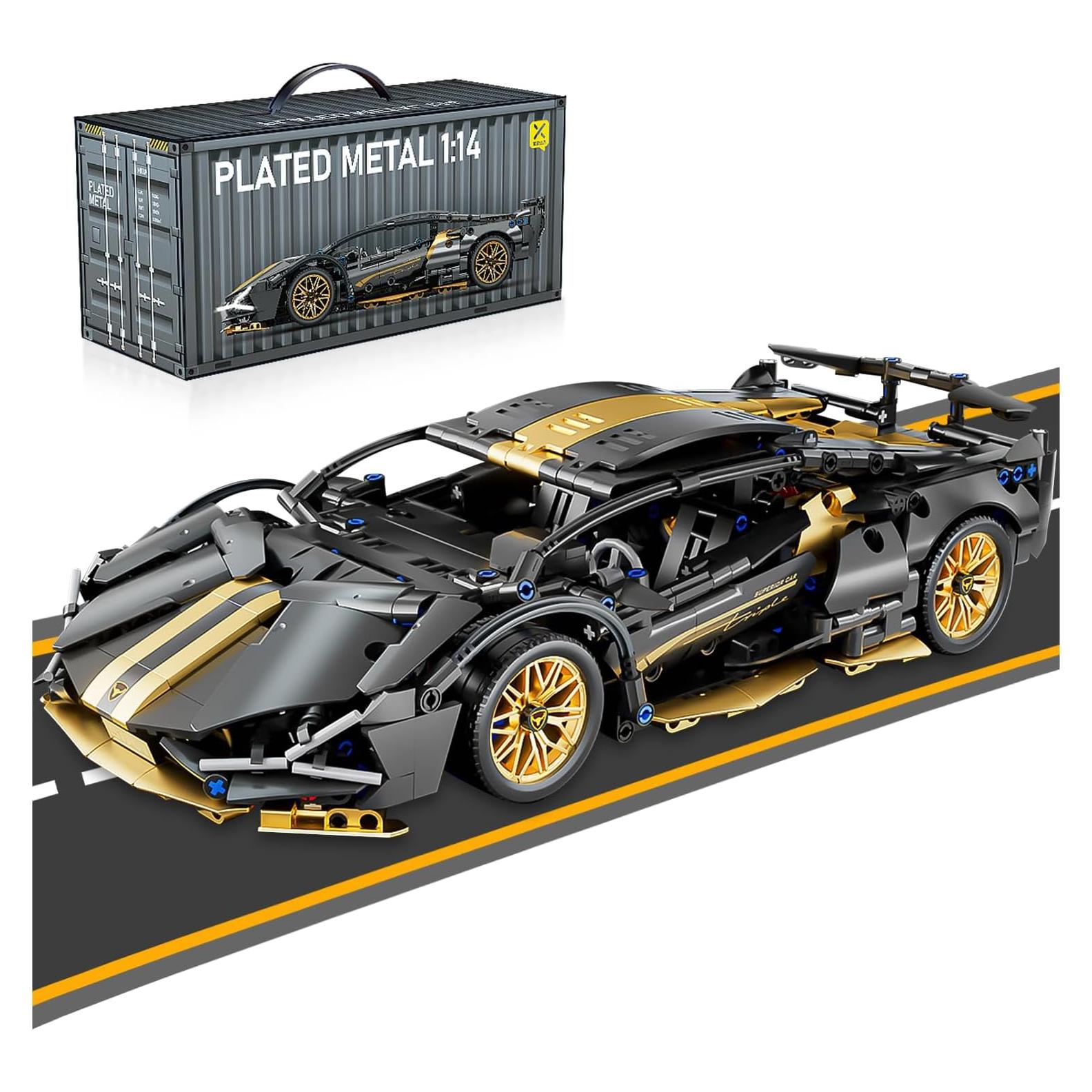 Bloques de Construcción Auto Deportivo PinkBee 1:14 Negro