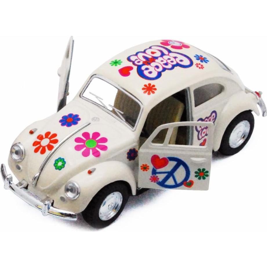 Modelo Coche Metal Fundido KiNSMART 1967 Volkswagen Escarabajo 12.7 cm
