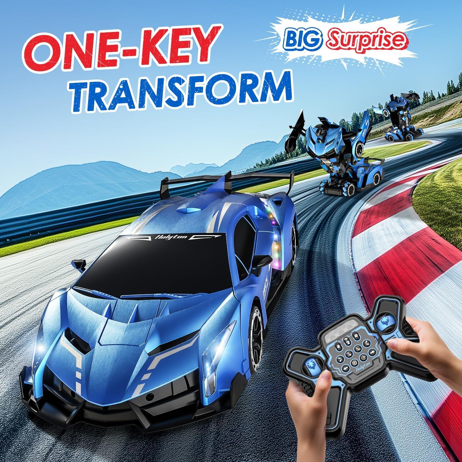 Coche RC Transformador Holyton 1:10 con Luces y Sonido