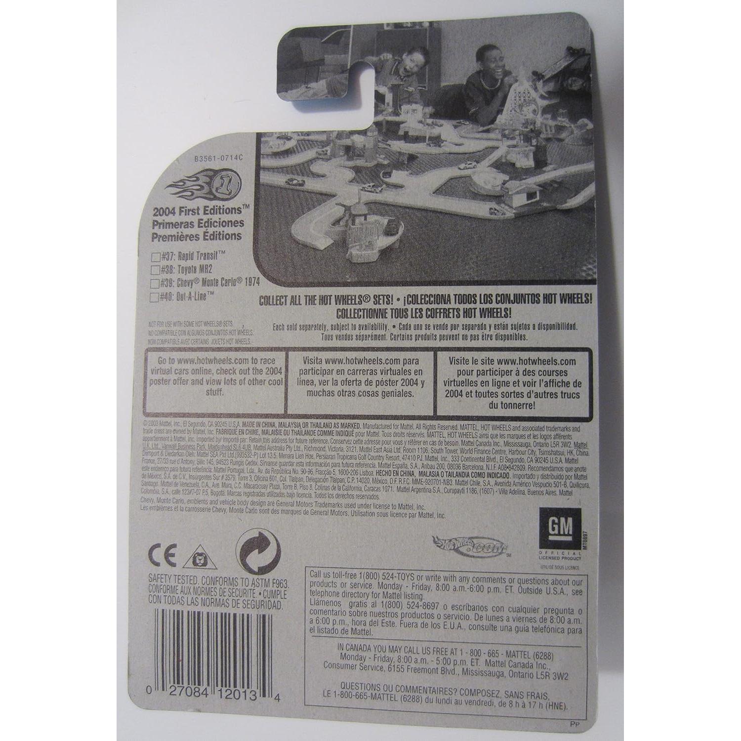 Hot Wheels Mattel 2004 Chevy Monte Carlo 1974 1:64 Metal