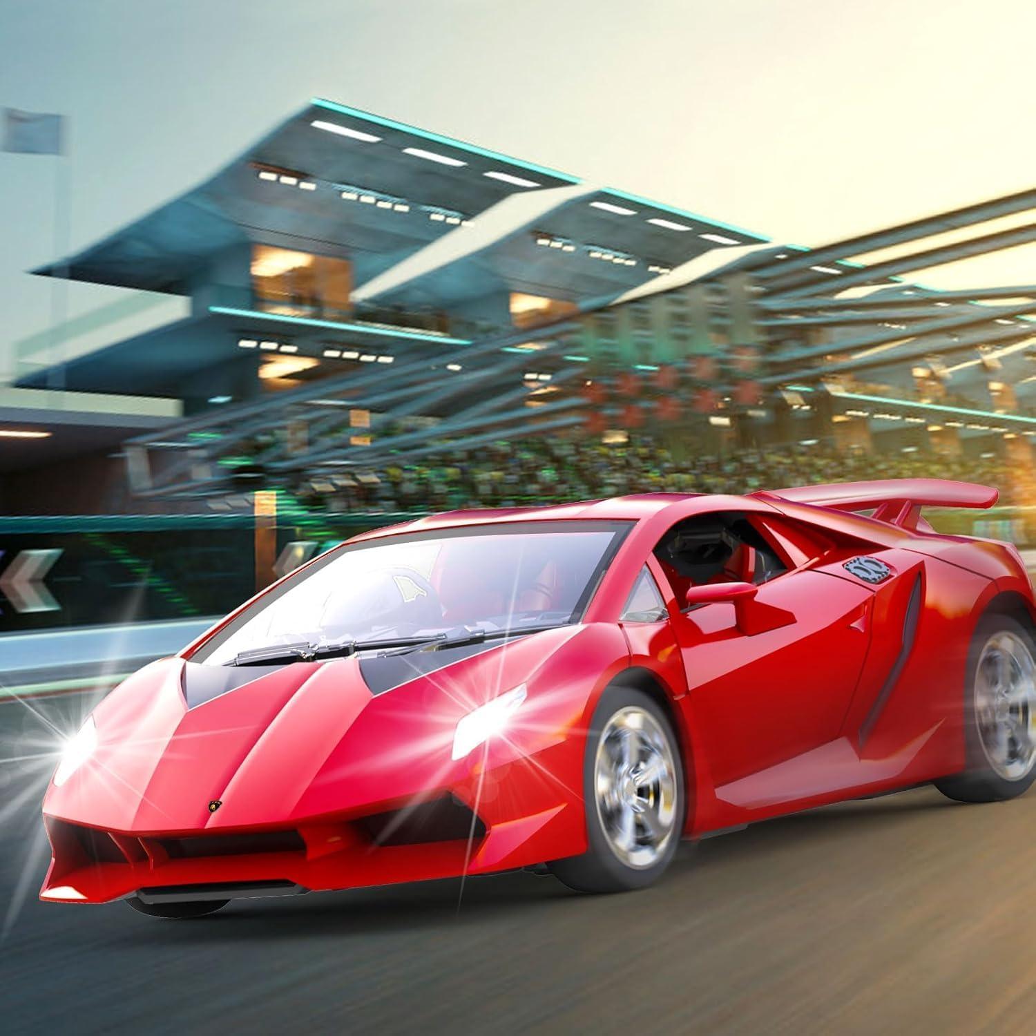 Coche RC Lamborghini Sesto Elemento 1:24 Rojo para Niños