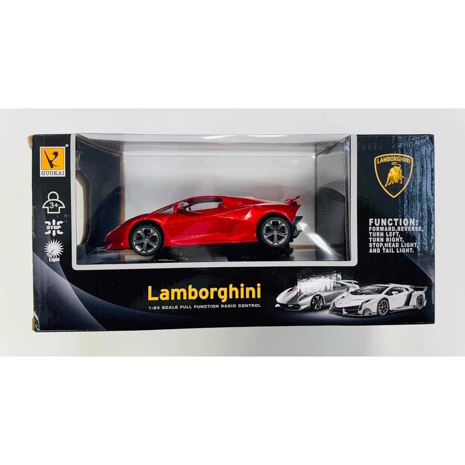 Coche RC Lamborghini Sesto Elemento 1:24 Rojo para Niños